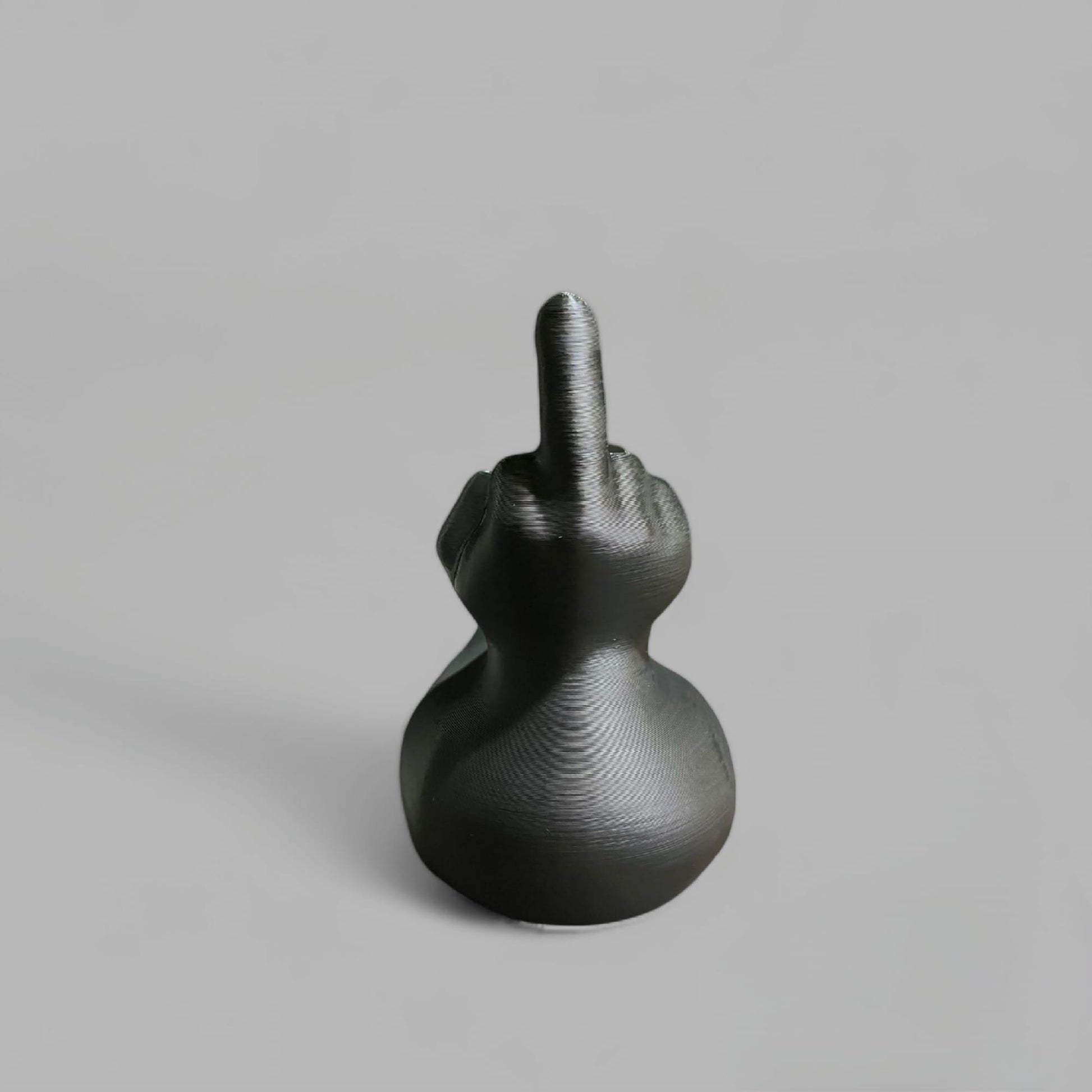 Hand-Painted Middle Finger Rubber Duck - Funny and Bold 3D Printed Novelty Gift