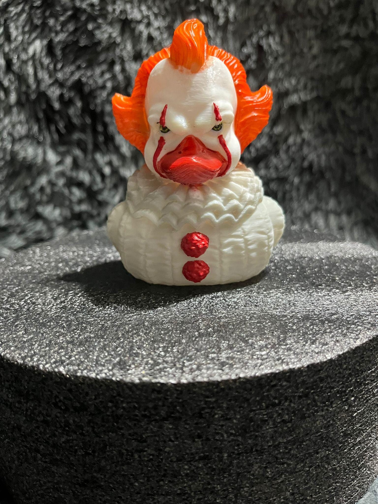 Hand Painted 3D Printed Rubber Duck Spooky Halloween Collectible and Jeep Decoration