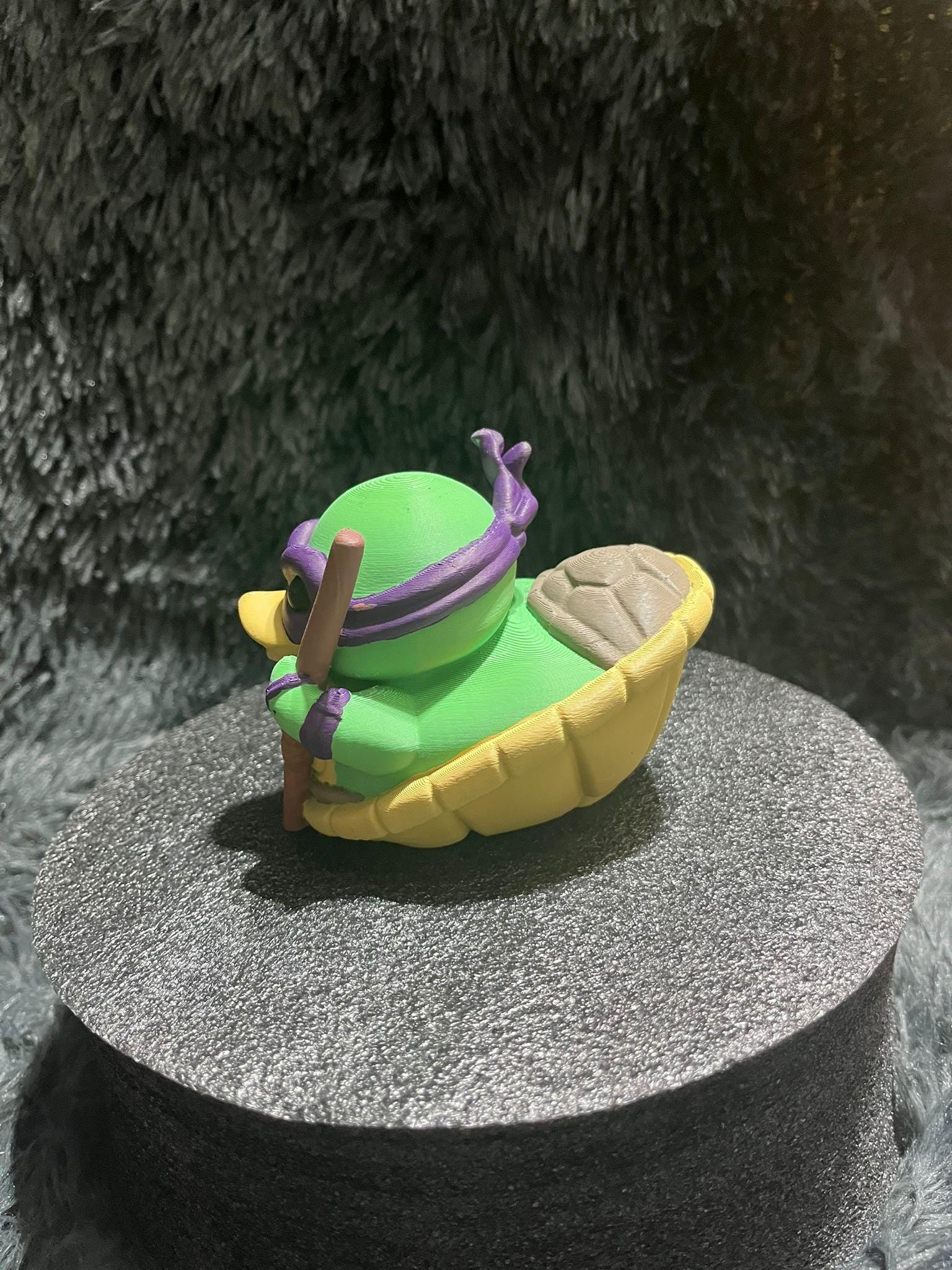 Cute Teenage Fighting Turtle Duck Hand Painted 3D Printed Pla Acrylic Water Proof