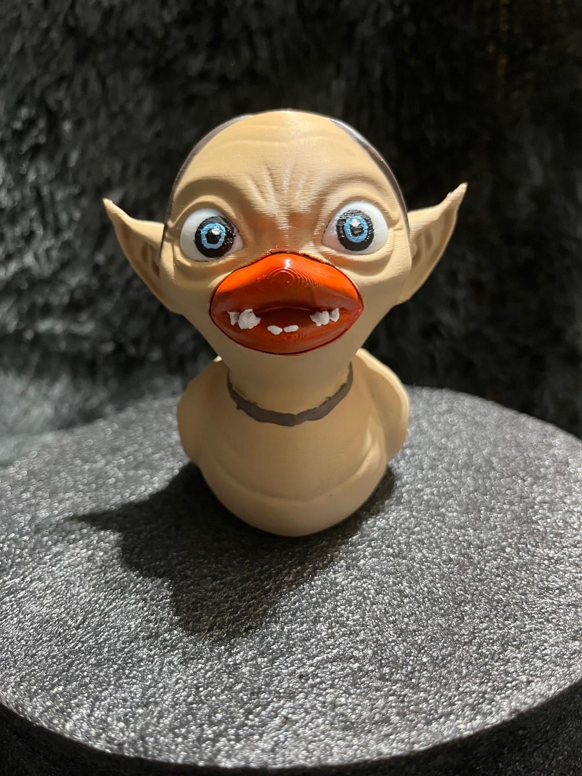 Hand-Painted Precious Rubber Duck - 3D Printed Fantasy Collectible for Fans