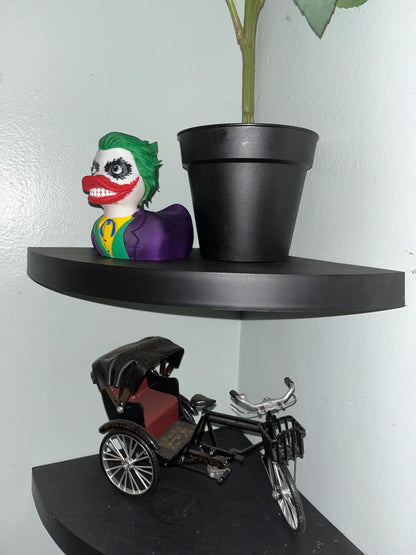 Hand-Painted Clown 3D Printed Duck - Unique Villain Collectible in Multiple Sizes