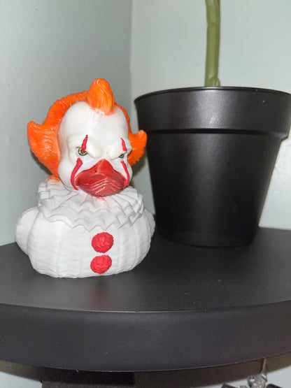 Hand Painted 3D Printed Rubber Duck Spooky Halloween Collectible and Jeep Decoration