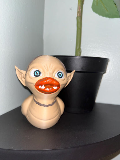 Hand-Painted Precious Rubber Duck - 3D Printed Fantasy Collectible for Fans