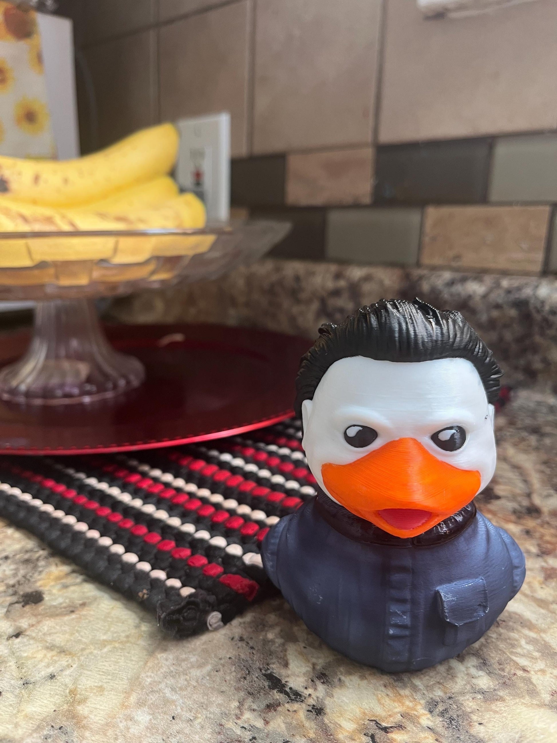 Myers Duck Hand Painted 3D Printed Pla Acrylic Water proof