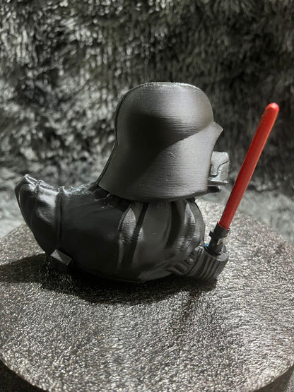 Duck Vader Hand Painted 3D Printed Pla Acrylic Water proof