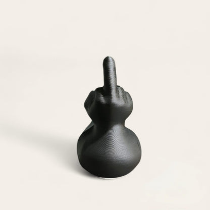 Hand-Painted Middle Finger Rubber Duck - Funny and Bold 3D Printed Novelty Gift