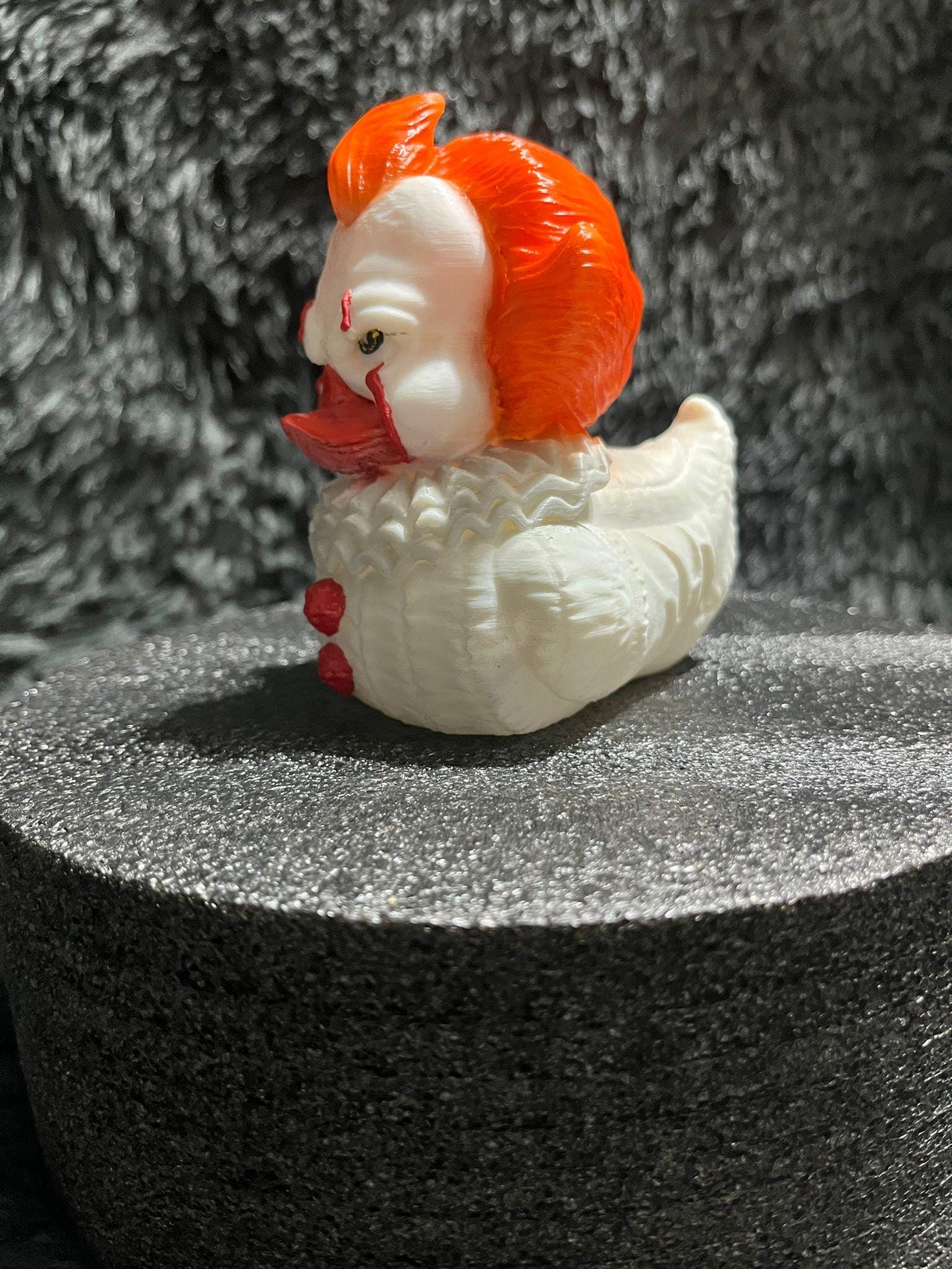 Hand Painted 3D Printed Rubber Duck Spooky Halloween Collectible and Jeep Decoration