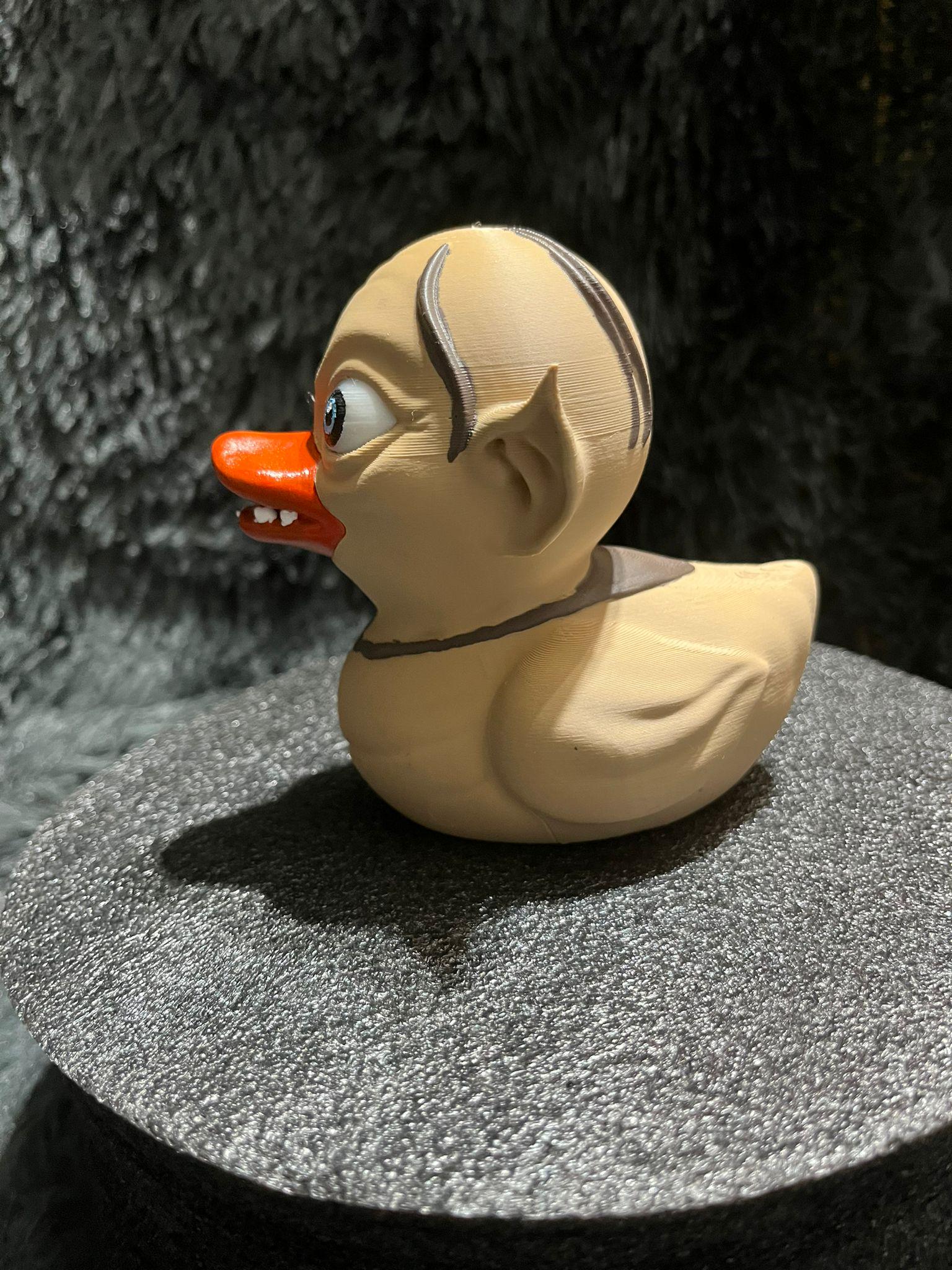 Hand-Painted Precious Rubber Duck - 3D Printed Fantasy Collectible for Fans