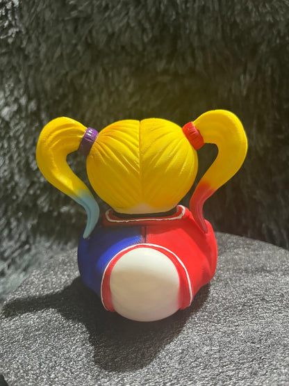 Female 3D Printed Duck - Fun Collectible Hand Painted