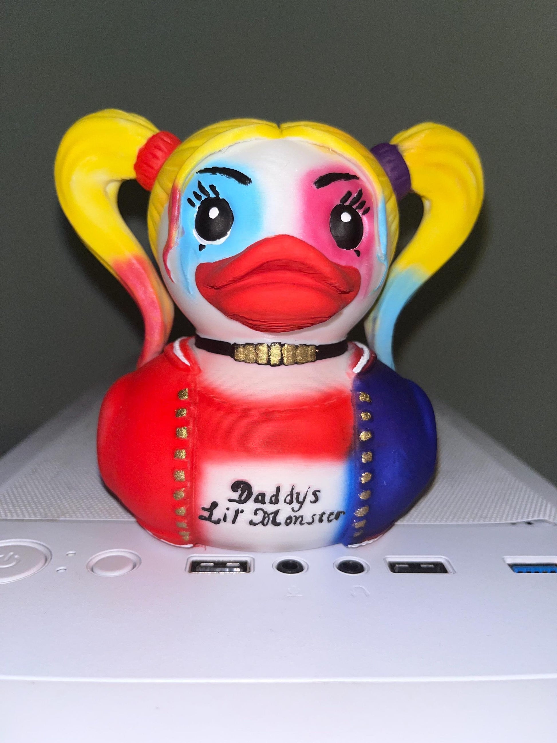 Female 3D Printed Duck - Fun Collectible Hand Painted