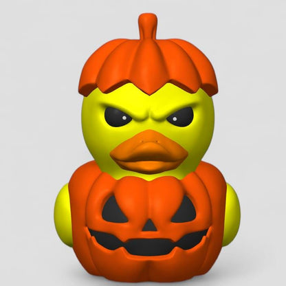 Halloween Pumpkin Duck 3D Printed Figurine - Spooky Autumn Decor - Unique Halloween Gift