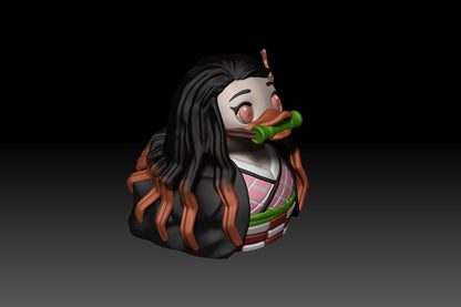 Adorable Demon Girl Inspired 3D printed Duck – Unique Decor & Collectible