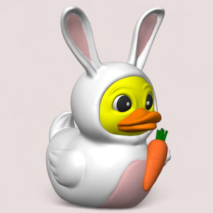 Easter Bunny Duck 3D Printed Figurine - Adorable Spring Decor - Unique Easter Gift