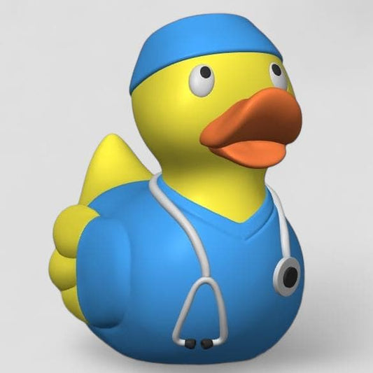 Nurse Hero Duck | 3D Printed Healthcare Worker Duck | Medical Theme Duck Figurine